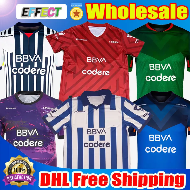 DHL Darmowa wysyłka 2023 Koszulki piłkarskie Liga MX 22/23/24 MĘŻCZYZN KOBIETY KAŻDEGO DOMA DOMA BLUE Trzeci Purple Tajlandia Zestaw Wolrd Football Football Thailand Mundure Shirts