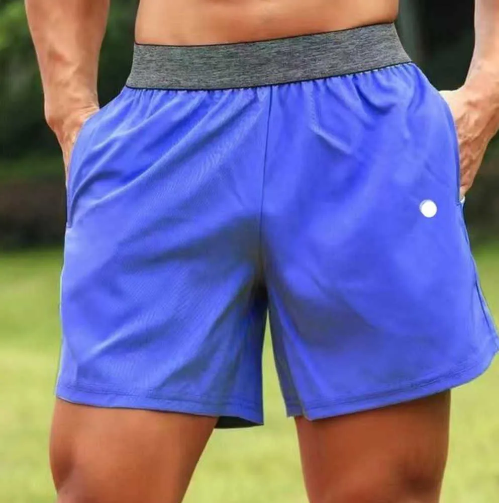 Hommes Yoga Shorts de sport en plein air Fitness séchage rapide lululemens couleur unie courant de marée décontracté course lulu quart pantalon lulus