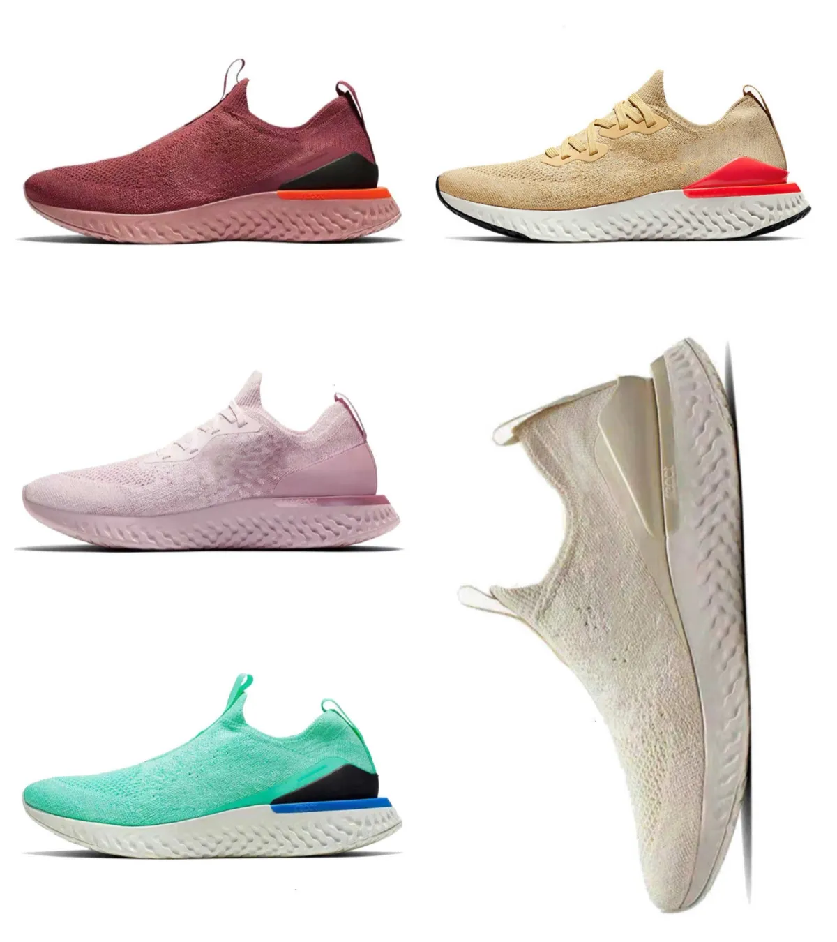 Designer Shoes Epic React Classic Running Shoes Fly Knit V1 V2 South