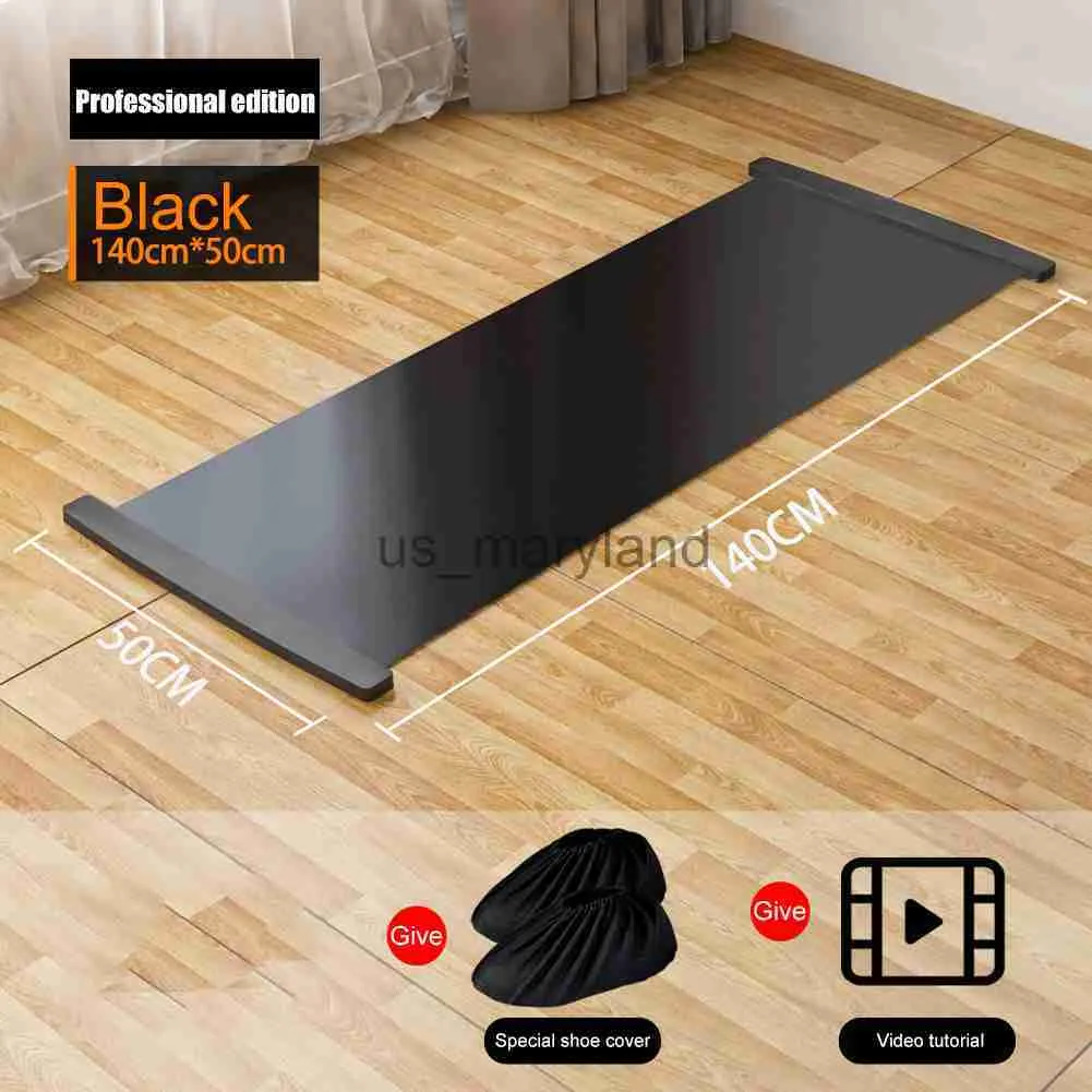 Yoga Matten 140/180/200 Cm Glijden Mat Sport Fitness Glide Plaat Schaatsen Training Glide Mat Voor ijshockey Roller Been Oefening Mat J230506