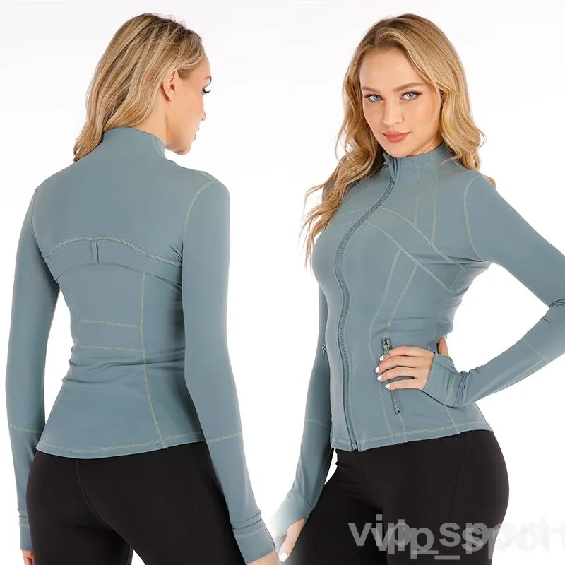 Lu Align Lulemen Define Frau Yoga Fitness Jacke Langarm Bodybuilding