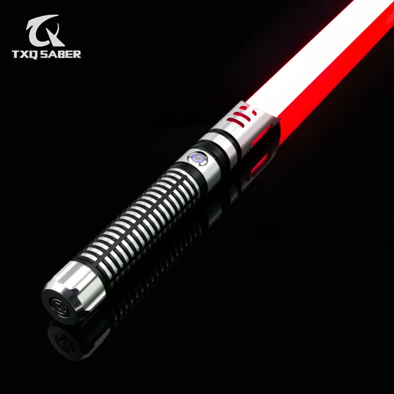 LED Light Sticks Txqsaber neo piksel ciężki pojedynek RGB MEATABER METAL HATT GLOBA SWHORES Cosplay Jedi Luminous Laser Swords Dzieciowe zabawki 230605