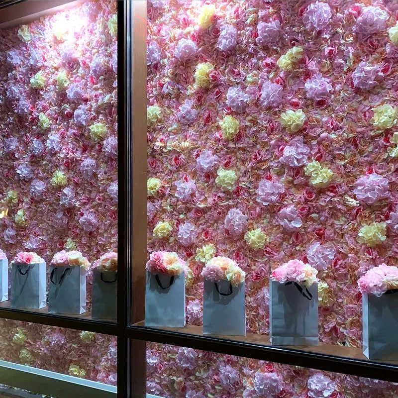 Fleurs décoratives 1PC 40x60cm fleur artificielle mur décoration de mariage coussin Rose fond fête en plein air