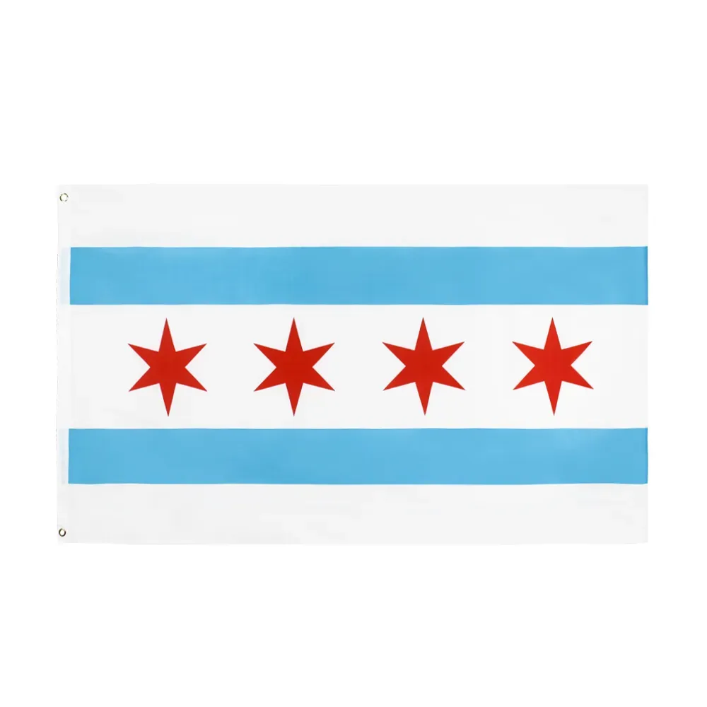 3x5 fts us USA State Chicago Chicagoans flaggfabrik direkt 100% polyester