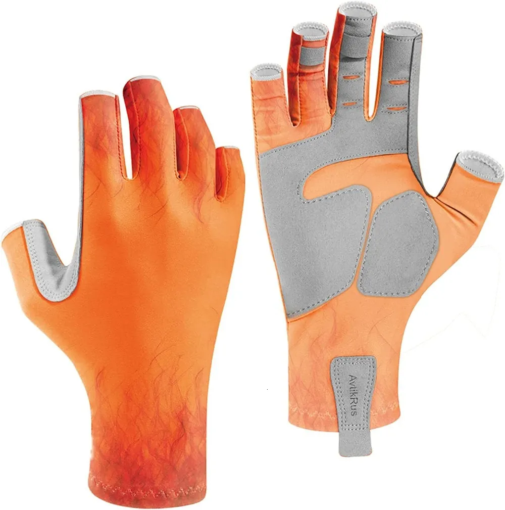 Aventik UPF 50 Trail Running Gloves Fingerless, Sun Protection