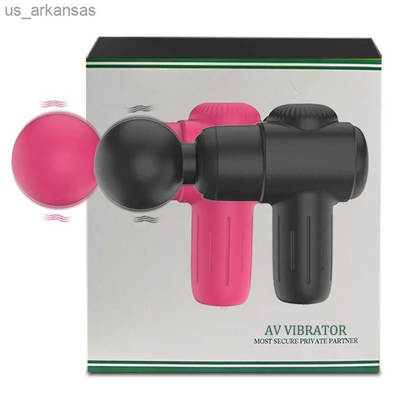 10 Speeds Powerful Mini Portable AV Magic Wand Vibrator Female Clitoris Stimulator Waterproof Massager Sex Toys for Women Adults L230523
