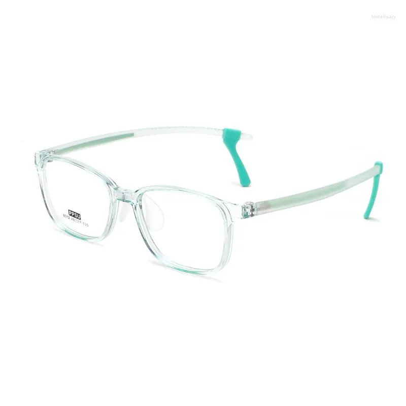 Armações de óculos de sol Óculos de proteção ocular quadrado Óculos transparentes Óculos para crianças Armação super leve antiderrapante Miopia Juventude