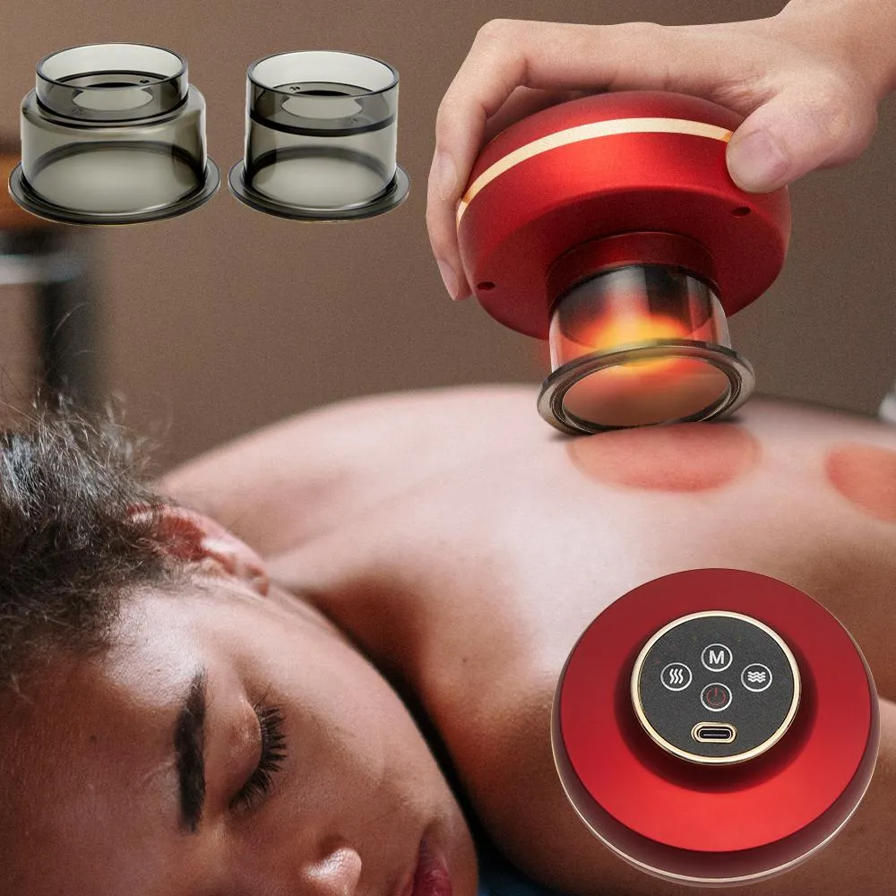 Masseur électrique sous vide, appareil de Massage sans fil Gua Sha, ventouses sous vide, Massage à pression négative, thérapie magnétique, grattage