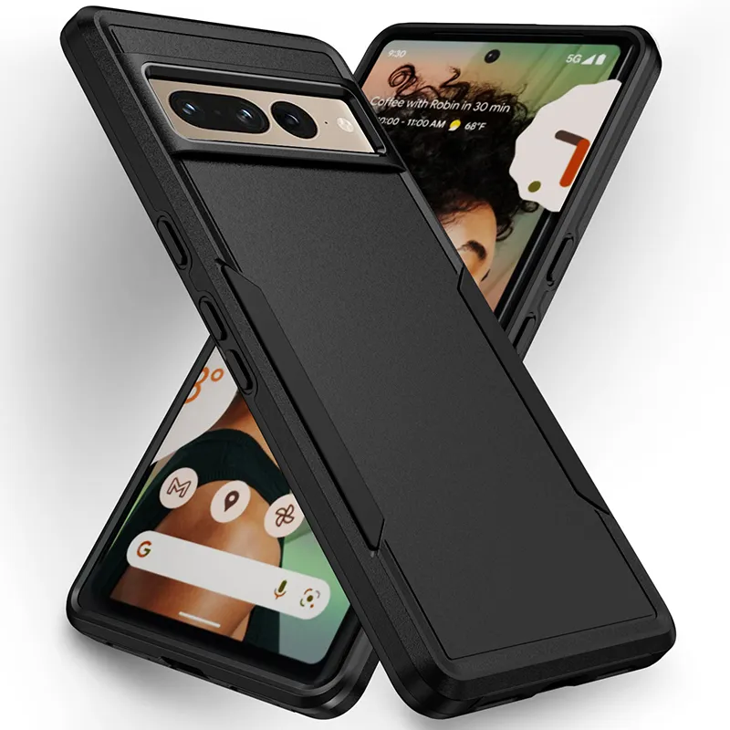 Ontwerp Telefoon Gevallen Voor Pixel 6 6A 7 7A 8 Pro Heavy Duty 2 In 1 Shockproof Dual Kleuren Gsm case Back Cover