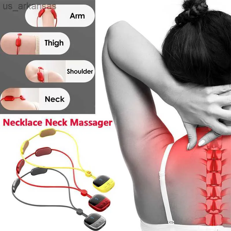 Intelligent Neck Massager Portable Hot Compress Neck Protection Instrument Neck Protector Pendant Massage Instrument L230523