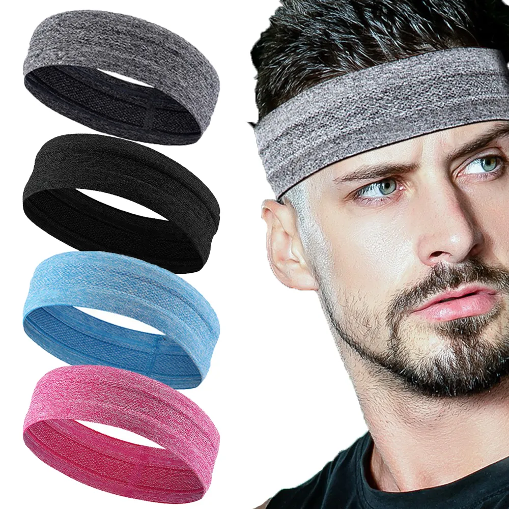 Zweetband Outdoor Sport Hoofdband Draagbare Fitness Haarband Man Vrouw Haar Wrap Brace Elastisch Fietsen Yoga Hardlopen Trainen Zweetband 230603