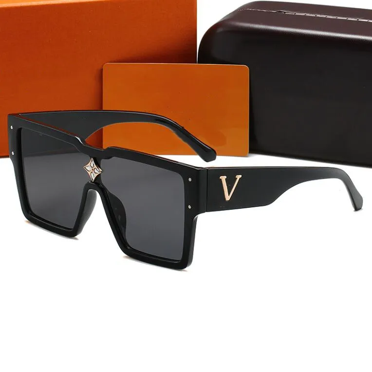 Luxe Hommes Designer Lunettes De Soleil Femmes SunGlass Plaqué Cadre Carré Marque Rétro Polarisé Lunettes De Mode 6 Couleur 2308