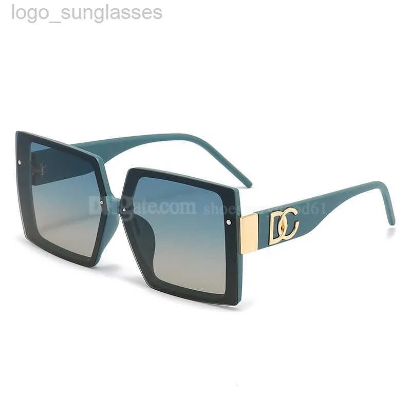 Solglasögon designer solglasögon lyxig stor ram visar små ansiktsmärken glasögon metall ram bokstäver av hög kvalitet glasögon kvinnor män glasögon kvinnors solglas