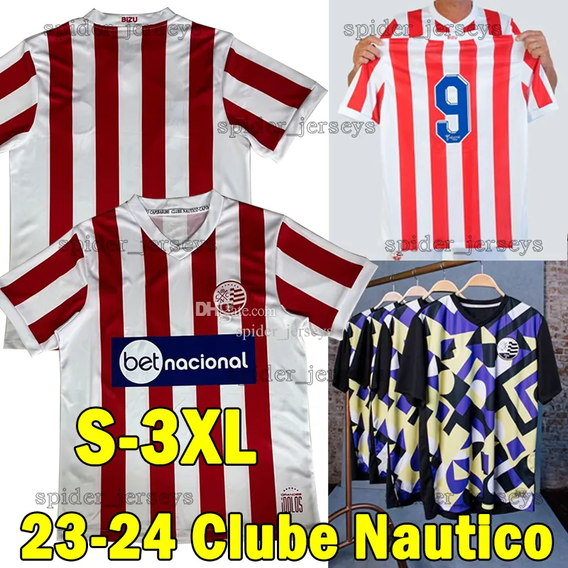 23 24 CLUBE NAuTiCo koszulki piłkarskie 2023 2024 Paulinho Rafael Assis Kieza Iago Leandro Carvalho bramkarz koszulki piłkarskie Robinho Juninho Lucas Paraiba mundury