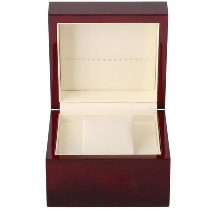 Lack Glossy Single Wood Watch Box Size 13x11x8cm Print LOGO FÖR PROMOTION Event Clamshell trälåda China Box hela PAC279L