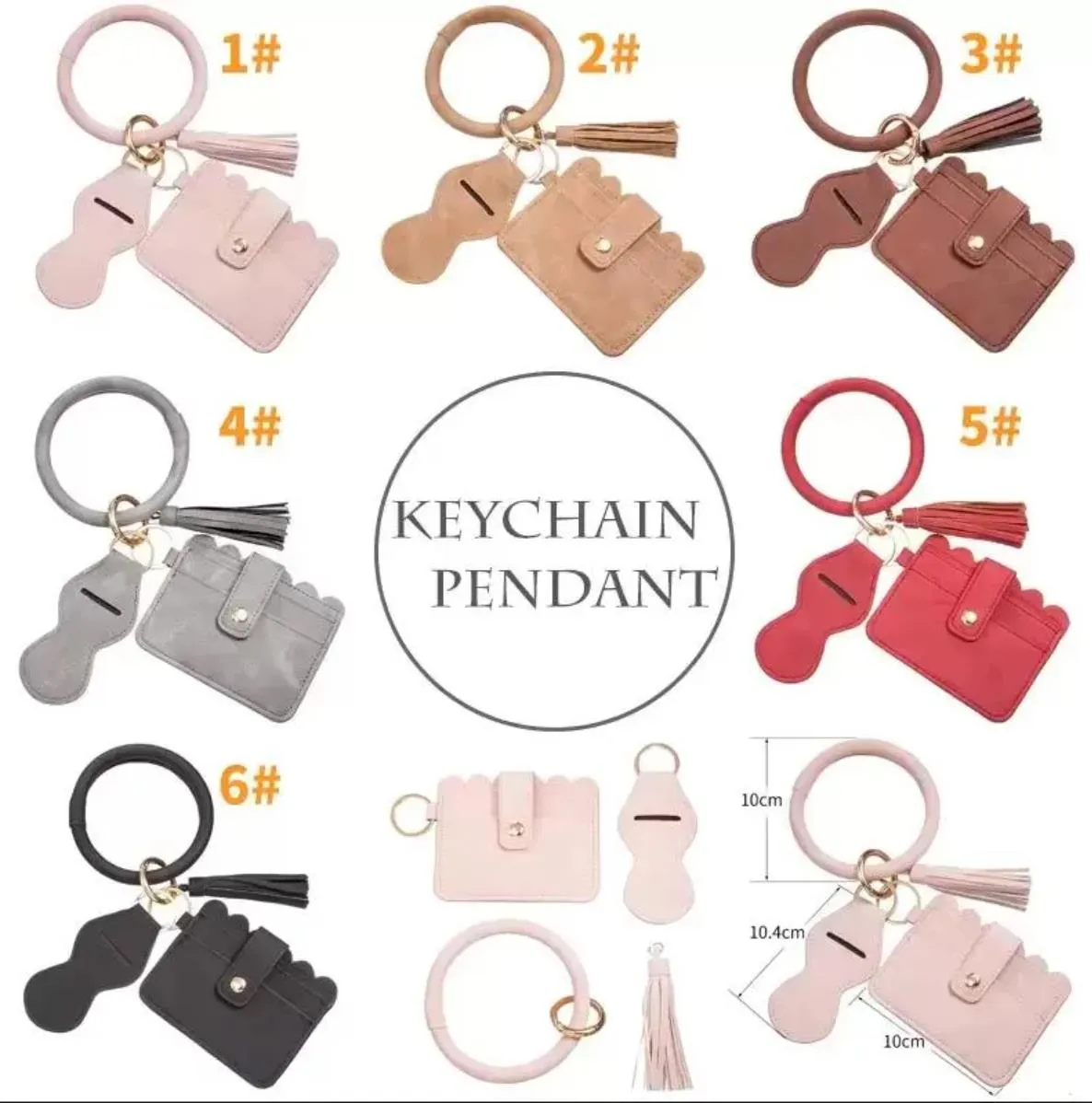 Fashion Frosted Wrist Key Chain Party Leather Mouth Red Envelope Pu Card Bag Certificate Bag Bracelband Ring Partihandel