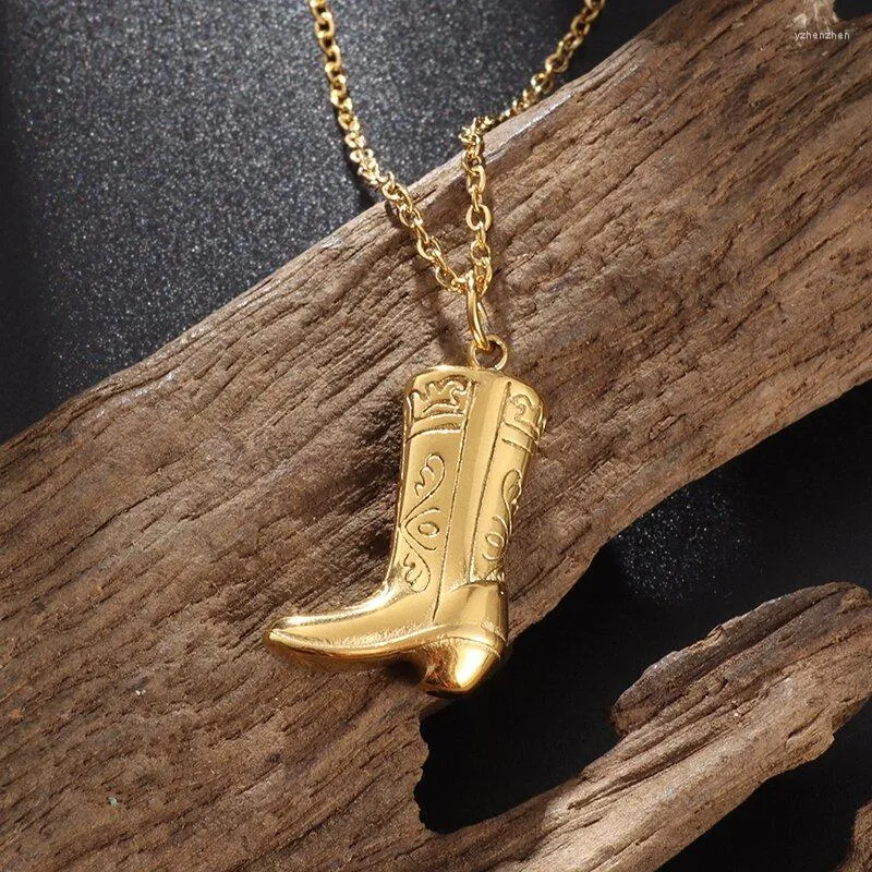 Vintage Western Cowboy Boots Arrow Pendant Simple Unique
