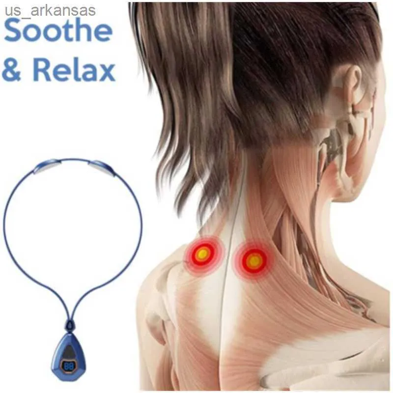 Tragbares EMS-Hals-Akupunkturpunkt-Lymphvity-Massagegerät USB-Aufladung Lymphatische Linderung Fördert die Durchblutung Schmerzlinderung L230523