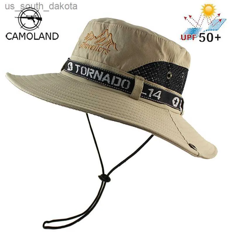 UPF 50+ Sun Hat Bucket Autumn Men Women Fishing Boonie Hat Sun UV Protection Long Large Wide Brim Mesh Handing Outdoor Beach Cap L230523