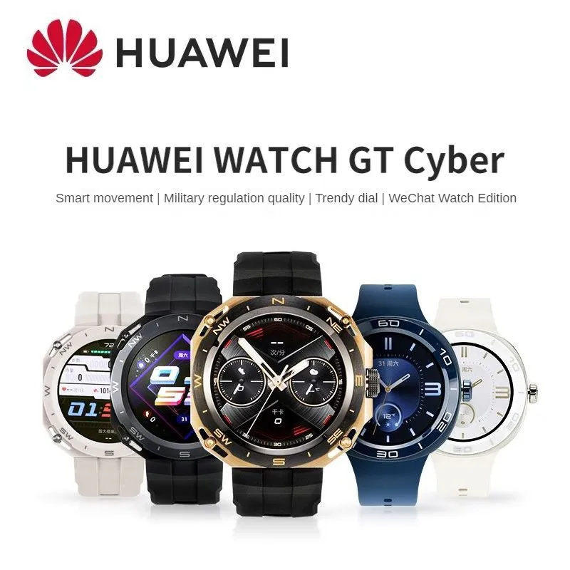 Nowy huawei zegarek gt cyber bluetooth wywołanie snu wykrywanie tętna sporty wodoodporny wszechstronny gps inteligentny zegarek