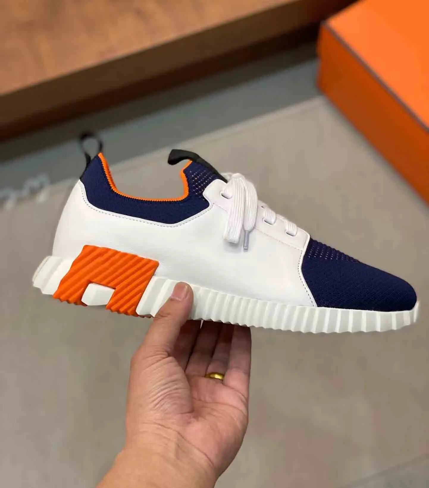 23S Men's Sporty Casual Knitted Sneakers: Lightweight, Flexible, Breathable