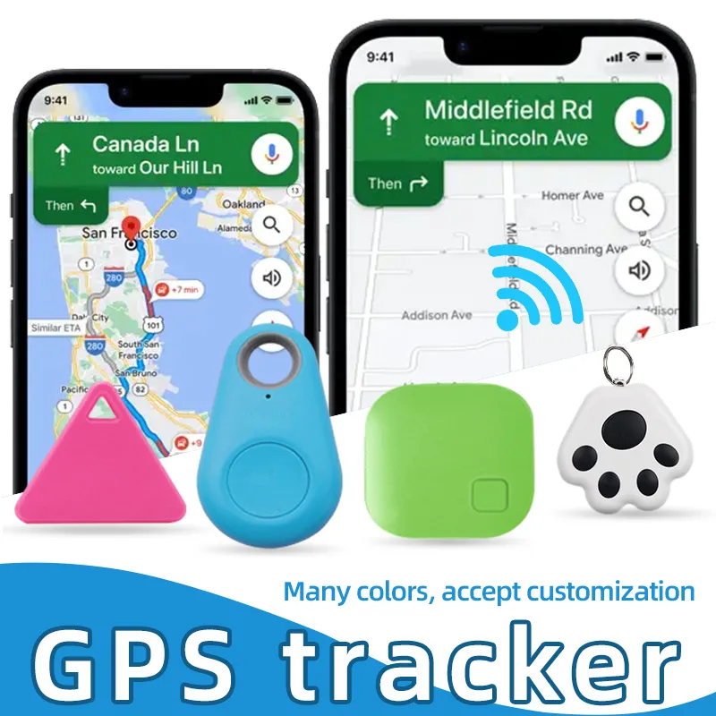 GPS-Tracker für Kinder, Haustiere, Hunde, Gepäck, keine monatliche Gebühr, globales Echtzeit-Ortungsgerät, Artikelfinder, wasserdichter Mini-Tag, kompatibel mit FindElfi-App, iOS, Android