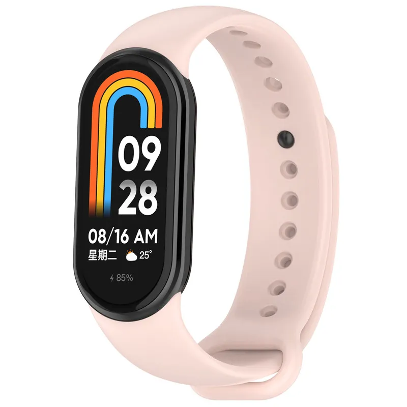 Xiaomi Mi Band 8 NFC Silicone Sport Strap With Quick Release Metal