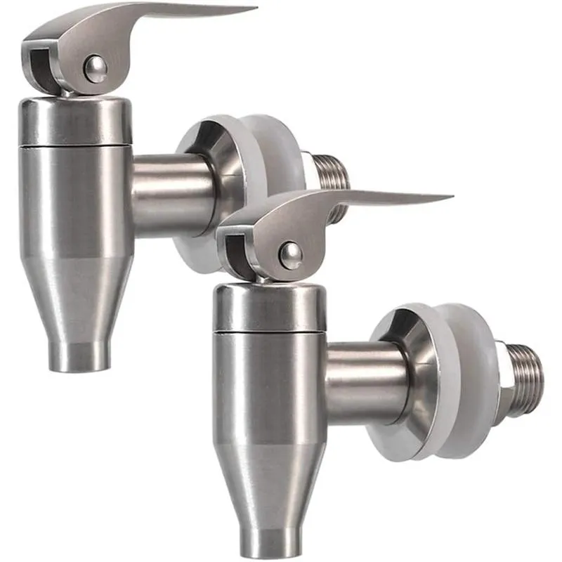 Herstellung von Edelstahlgetränks -Wassergetränkspender Langlebiger Ersatzsteuerstil -Spigot -Wasserhahn, 2 Pack