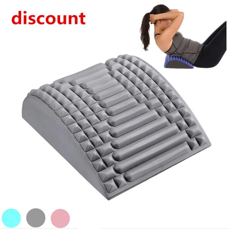 Relaxation Neck Back Massager Stretcher Abdominal Mat Chronic Lumbar Pain Relief Treatment Massage Back Lumbar Stretcher Posture Correcto