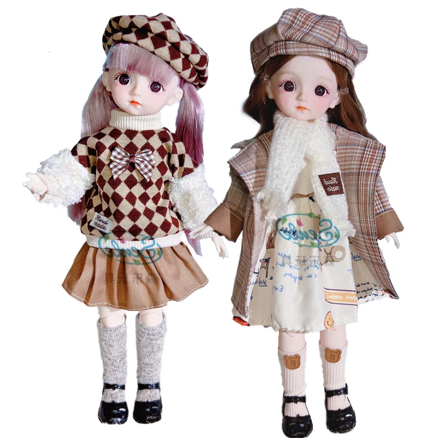 Dolls 12 Doll With Clothes for Dids Toys Girls 6 to 10 Years 16 Clothes for bjd Dolls Dollhouse Accessories 230603