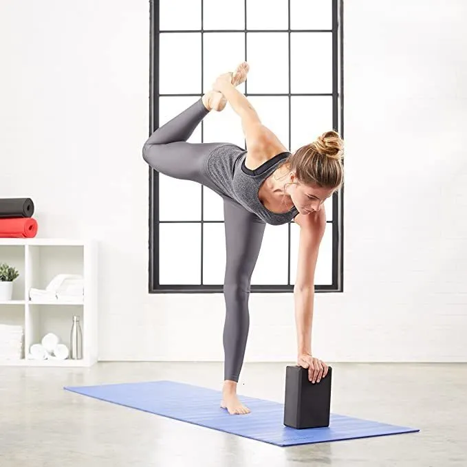 Squat Wedge Decathlon Squat Wedge Block & Calf Stretch Board - EVA Foam Exercise Slant Board For Yoga & Strength Training EVA Foam Exercise Block