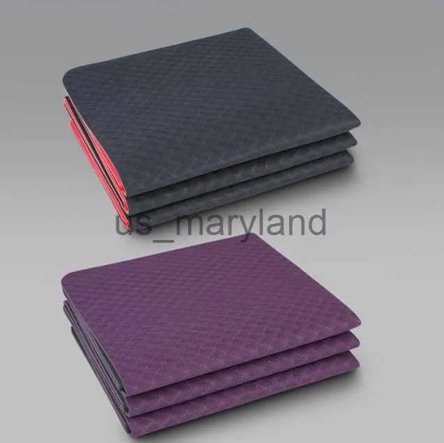 Yoga Mats Clean and Hygienic Portable TPE Folding Mat Environmentally Friendly Odorless Non-slip Sports Mat Fitness Mat Sleeping Mat J230506