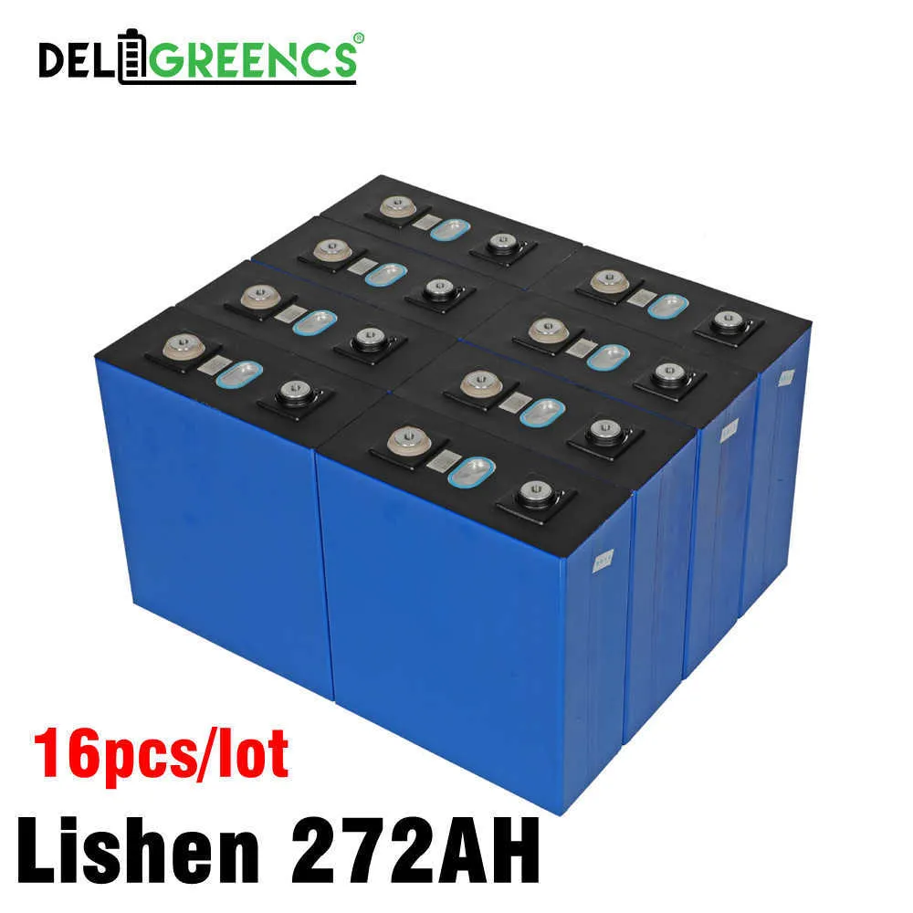 Lishen 272AH LiFePO4 battery 12V 24V 48V Lithium Prismatic Phosphate LiPO Battery Pack for Energy Storage Solar System Electric