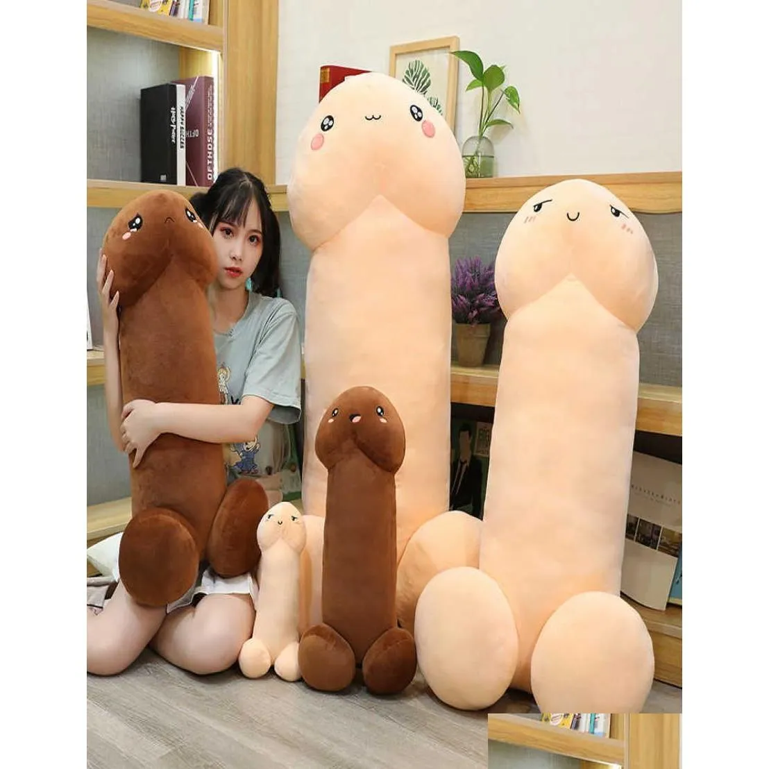 Kussen 40Cm 60Cm 80Cm Penis Vorm Decoratief Voor Huisdecoratie Pluche Knuffel Adt Lange Lul 2108315281765 Drop Levering Tuin Dhiez