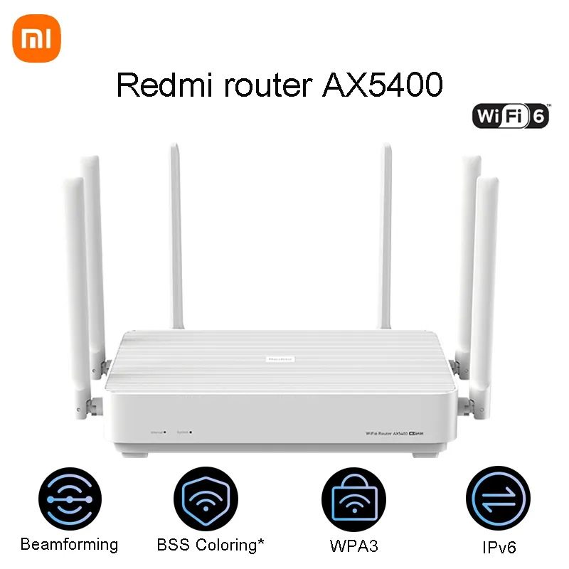 Xiaomi Redmi AX5400 Wifi Router Mesh System Wi Fi 6 Plus 160MHz Independent  NPU Work With Xiaomi Mihome App From Mi_fan, $81.75