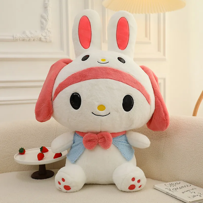 Wholesale new products cute rabbit ears Melody plush toys sofa throw pillow children's games playmate holiday gifts