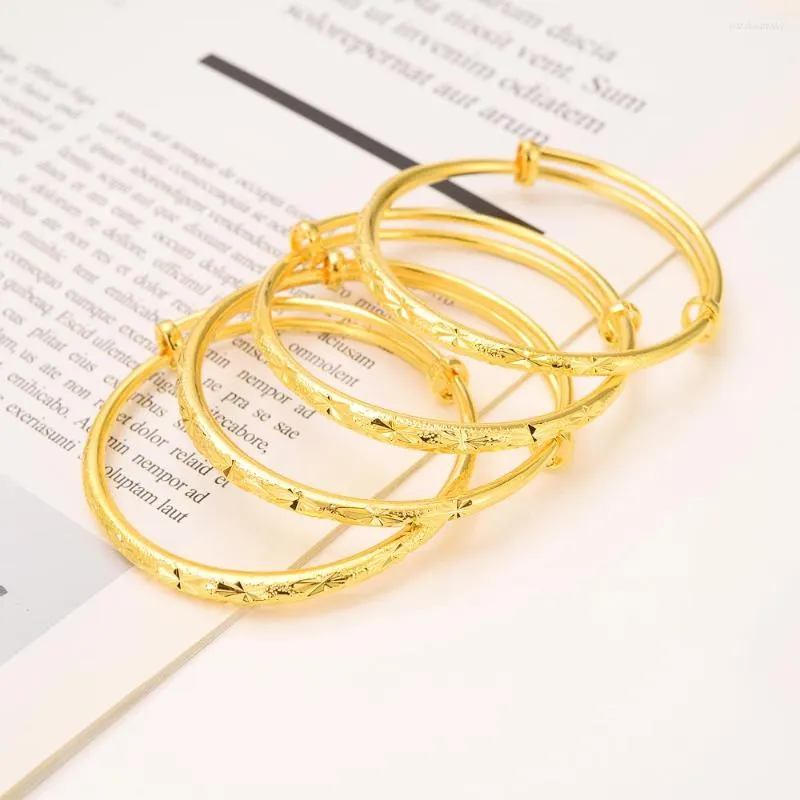 Bracelet bracelet de bracelet de bracelet de bracelet de charme arabe africain plaqué Gold Bangle Gold pour femmes