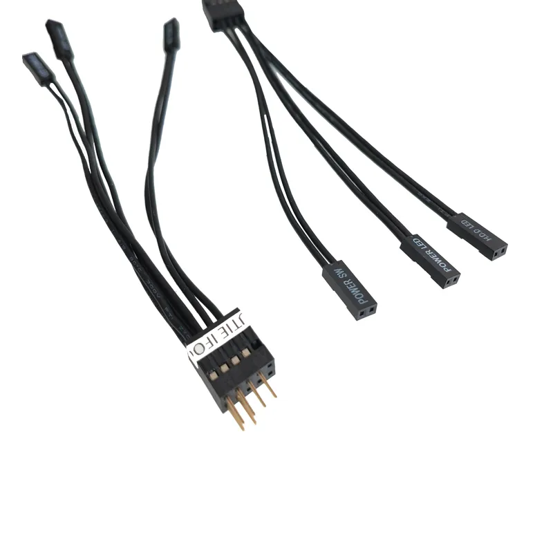 Save Big on Bulk Hdd Led Cable 200 Pack Motherboard Power LED Extension  Cables Dual Pin Male To Female Start Switch Jumper For Non Intel Panels 