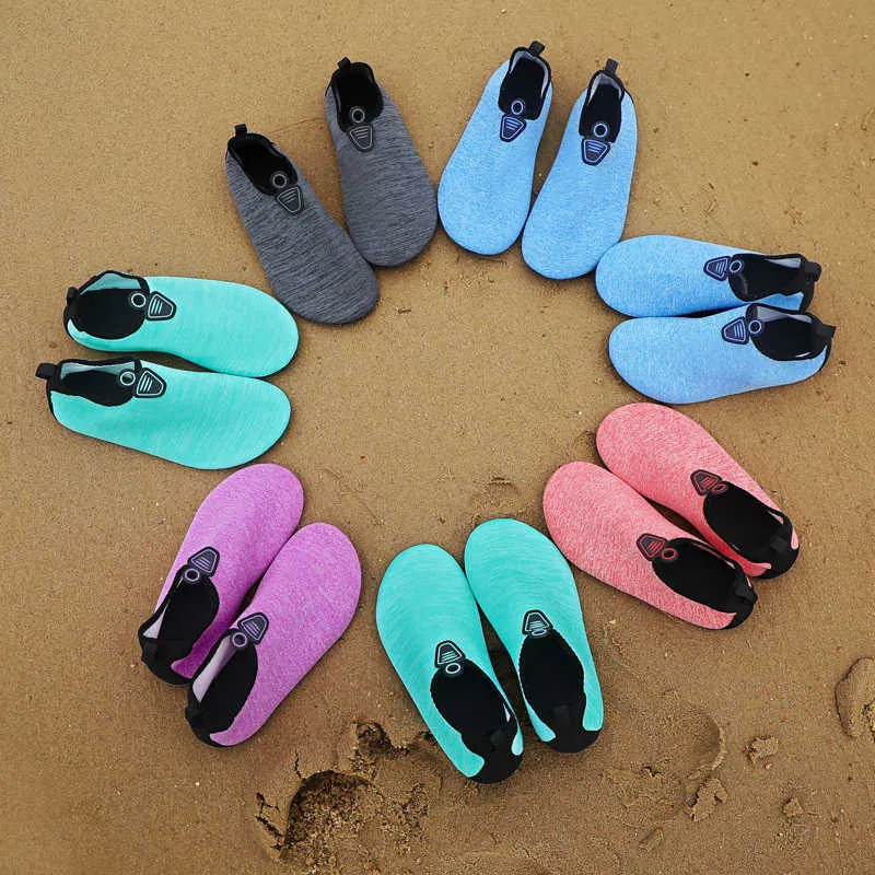 Chaussures d'eau Natation plongée en plein air plage chaussures en amont pour femmes peau sur les pieds nus plongée en apnée anti-dérapant polissage de chaussures pour hommes P230605