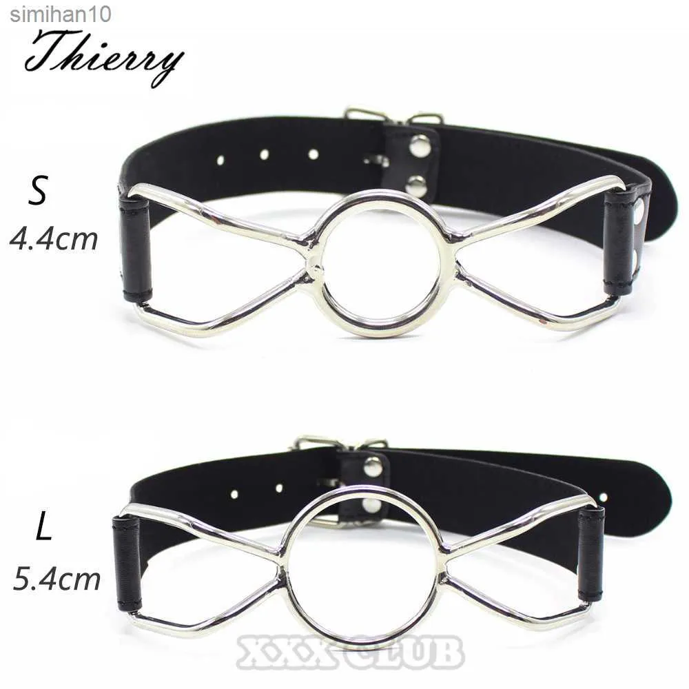 Thierry Sex Toys Ring Gag Flirting Open Mouth avec O-Ring Pendant Sex Bondage Restraints Roleplay Adult Erotic Play for Couples L230518