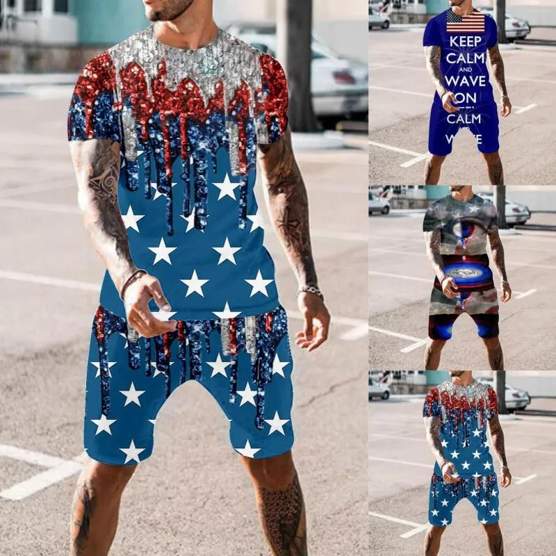 Chándales para hombre, jersey de cuello redondo con estampado de letras para hombre, camiseta de manga corta, pantalones cortos con cordón, traje, chaqueta y pantalones de dos piezas