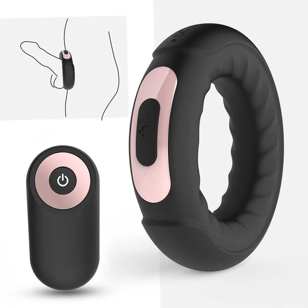 Vibrating Penis Ring For Men With Remote Control And Delay Function_voghion.com