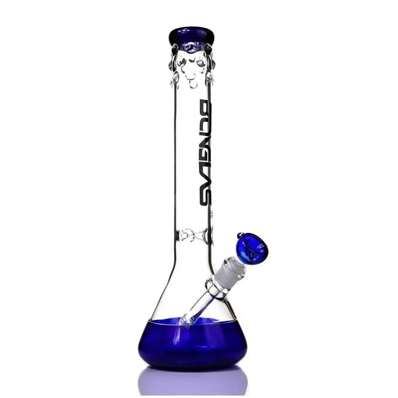 Cachimbos de cachimbo de água Bonglass Beaker Bong Blue Base Cachimbo de água Ice Catcher Bongs Downstem Alto 15,7 Plataforma de petróleo Drop Delivery Home Garde Dhfj5