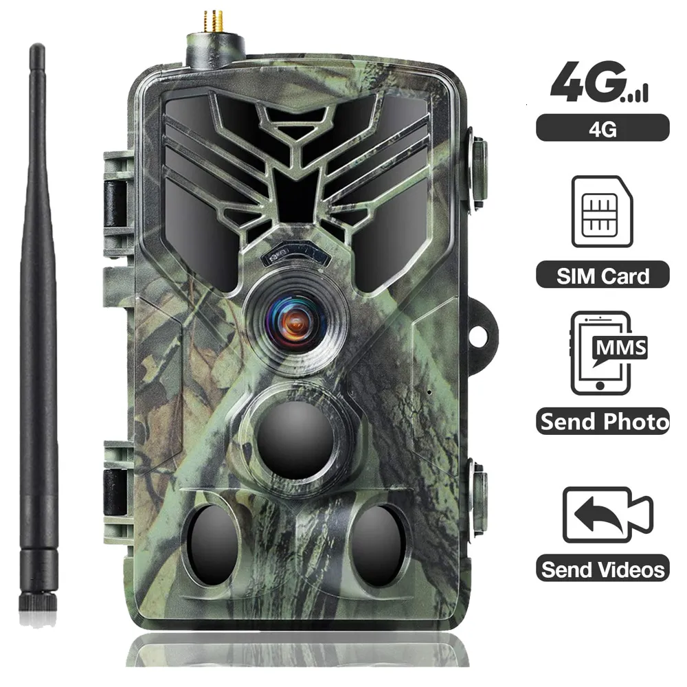 Av Kameraları Suntekcam 4G 4K HD1080P Gece Görme Tuzağı Oyunu 120 Derece Trail Cam FTP P MMS Kablosuz Hücresel Yaban Hayatı Kamera 230603