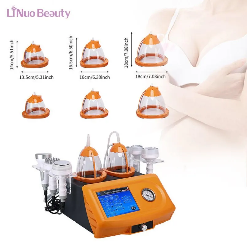 Tasses Thérapie sous vide Machine de beauté Mise en forme du corps Fesses BUSTE Plus gros levage des fesses Amélioration du sein Traitement de la cellulite Dispositif de ventouses