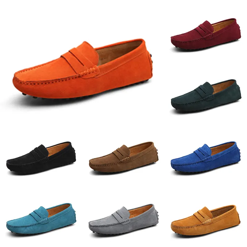 Casual Shoes Men czarny czerwony pomarańczowy ciemnozielony niebieski szary trenerów męskich trenerów sportu na zewnątrz Color79