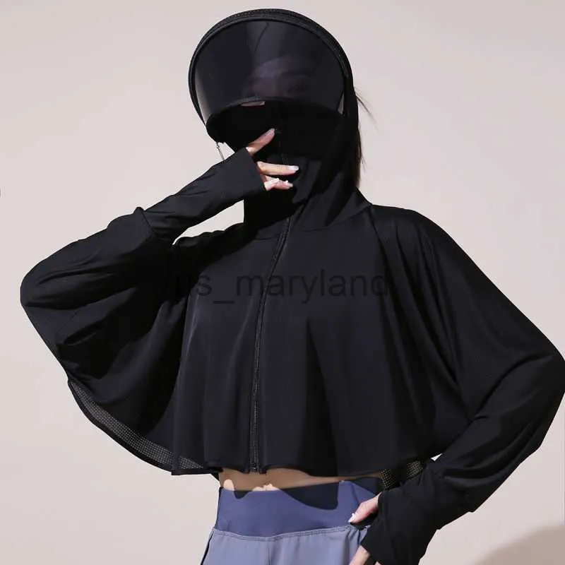 2022 Womens Ice Silk Outdoor Sun Protection Ladies Summer Jackets Western  Style, UV Proof, Breathable, Hooded Sports Ladies Summer Jackets E49  J230605 From Us_maryland, $15.88