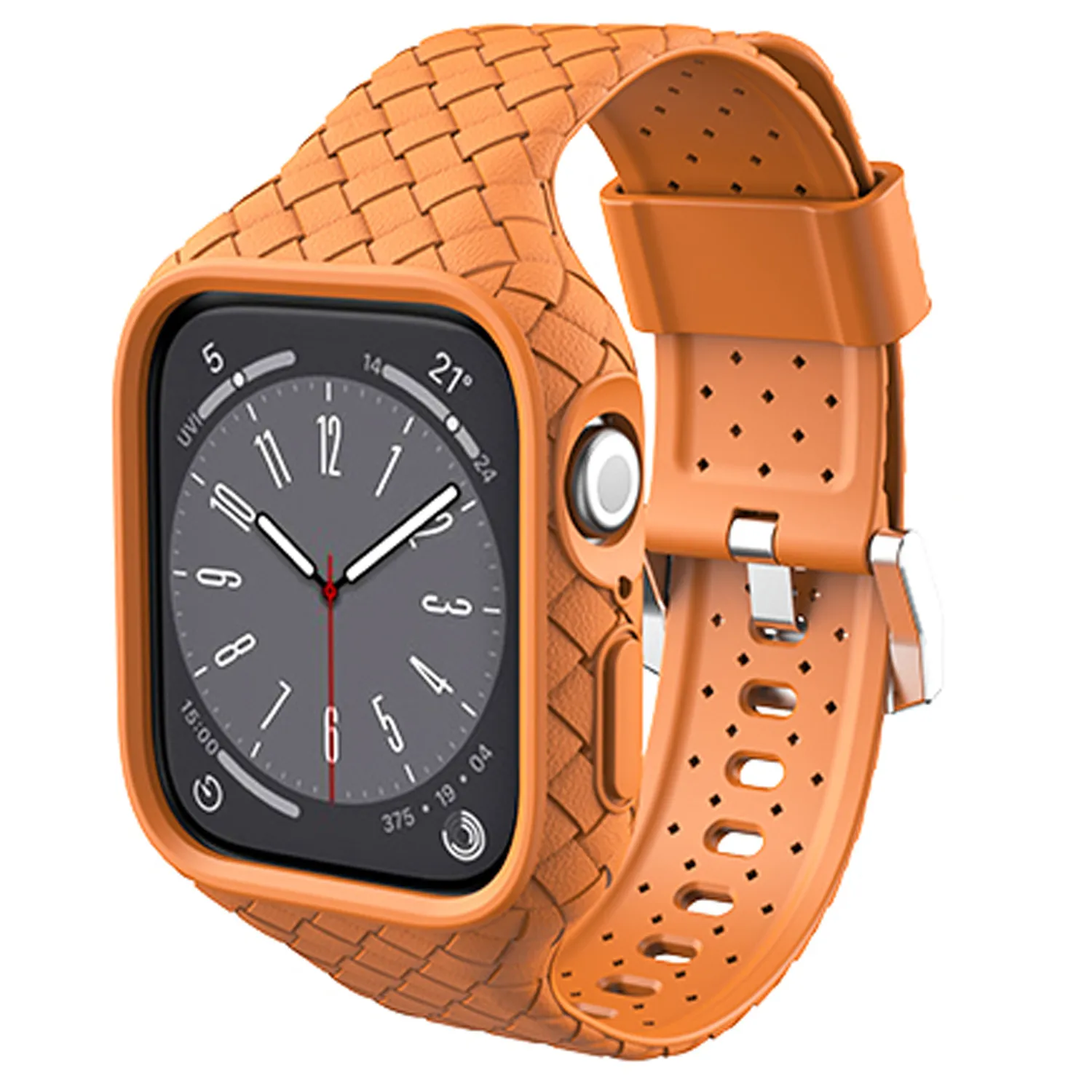 Heat Dissipating Breathable Braided Case Strap For Apple Watch 44mm 49mm 42mm 40mm 41mm 38mm Bands Wristbands Iwatch 8 Ultra 7 6 5 4 3 Series Watchbands Accessories