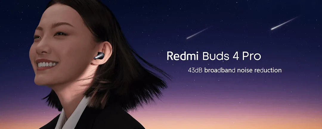 Xiaomi-Écouteurs Redmi Buds 4 Pro TWS, suppression active du bruit