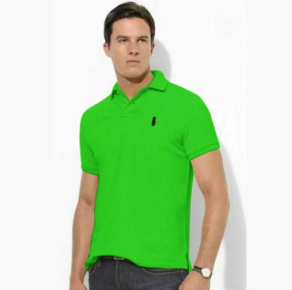 Summer Designer Mens Polos Ralph Short Rleeve Lapel Lose Plus Size Men T-shirt Lauren Top Tee Odzież Polo36ess